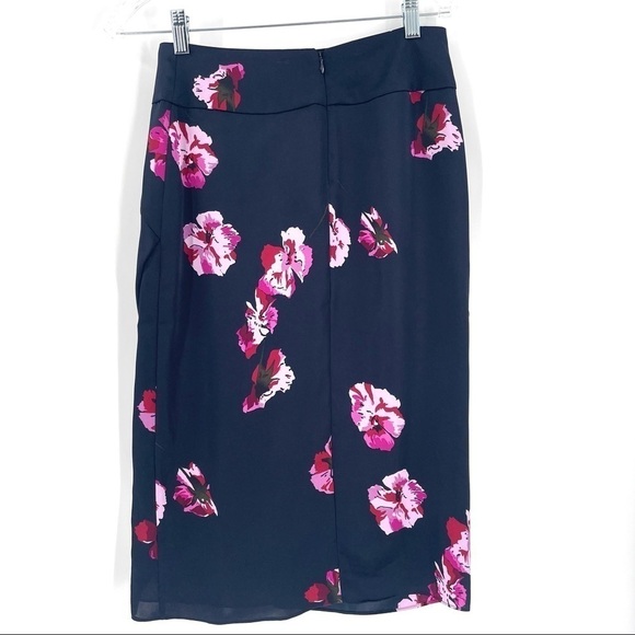 JOIE Alphina Front-Drape Floral-Print Knee-Length Skirt NWT - Picture 7 of 9